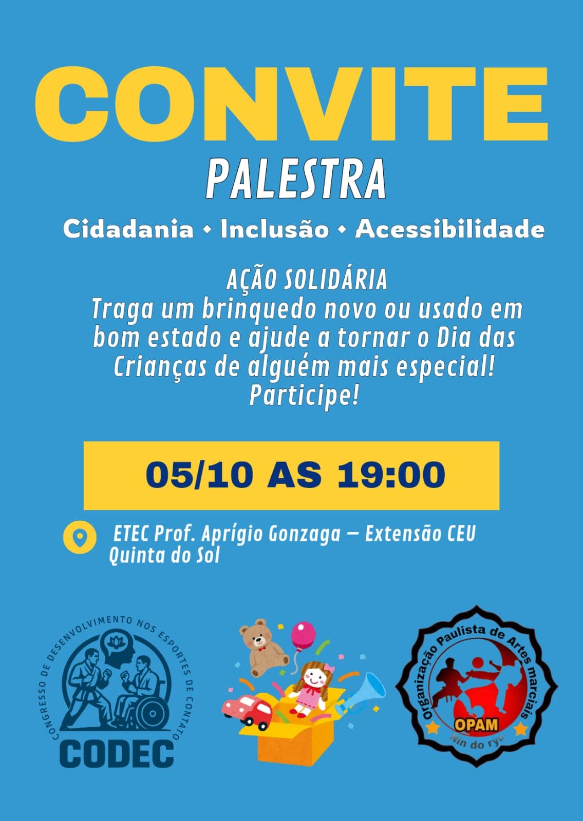 Convite da noite de 05/10